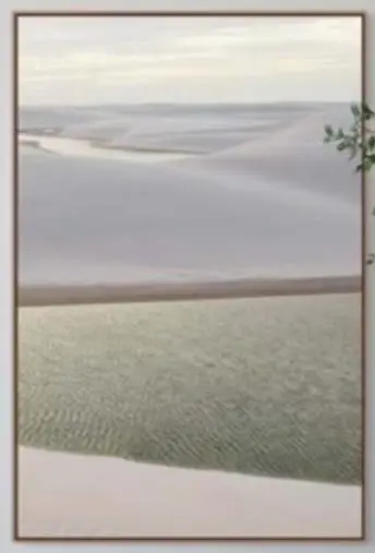 QUADRO LEART 60X90 ALUMGLASS LENCOL MARANHENCE B(BL)