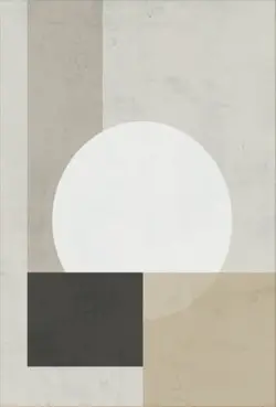 QUADRO LEART 60X90 ALUMGLASS GEOMETRICO B(BL)