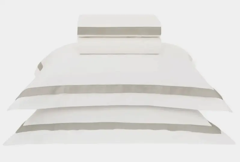 JOGO LENCOL  TRUSSARDI VERCELLI BRANCO MARMO QUEEN(BL) 2