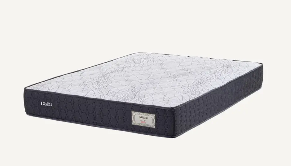 COLCHAO MARINGA ANGRA MALHA BRANCO 158X198X028 MOLA POCKET P/120KG