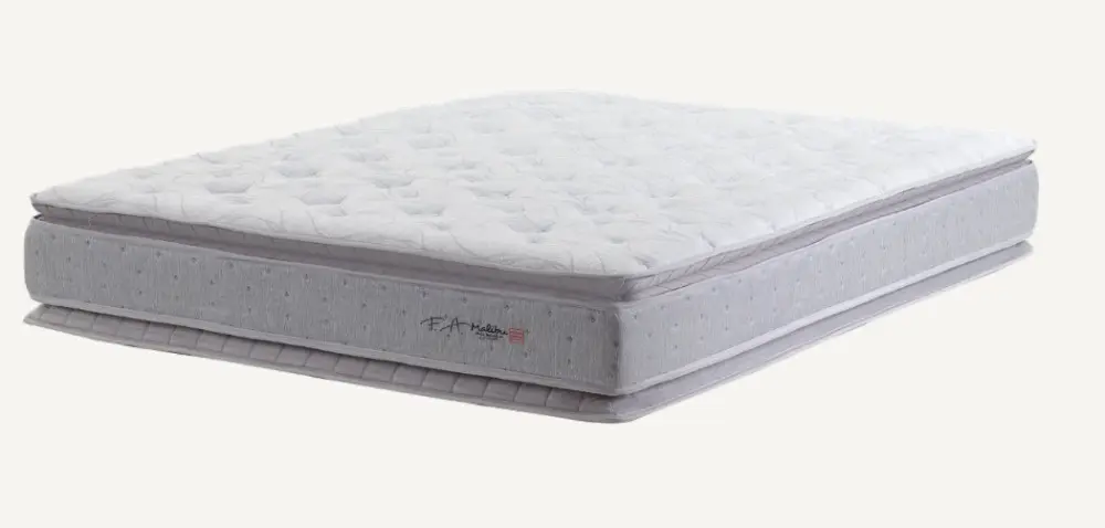 COLCHAO MARINGA MALIBU JACQUARD CINZA 138X188X030 MOLA POCKET P/140KG