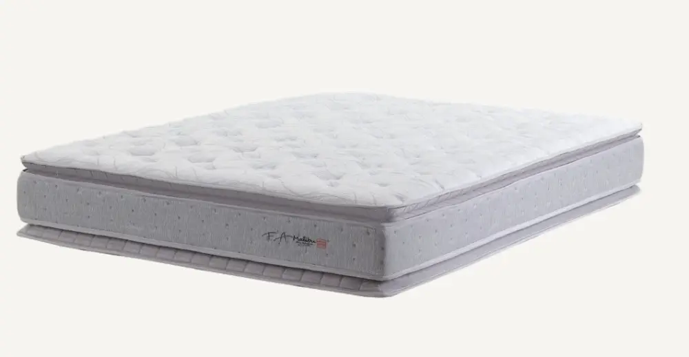 COLCHAO MARINGA MALIBU JACQUARD CINZA 158X198X030 MOLA POCKET P/140KG