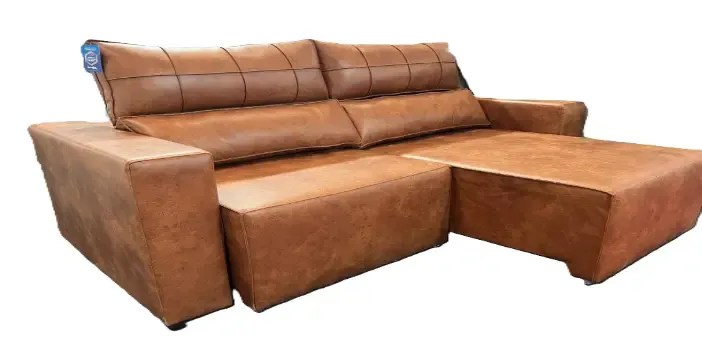 ESTOFADO BARUC AZOR 2.02MT T306 COURISSIMO MARROM