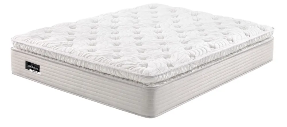 COLCHAO ECOFLEX DIAMANTINA 158X198X031 MALHA CRISTAL MOLA POCKET P/120KG