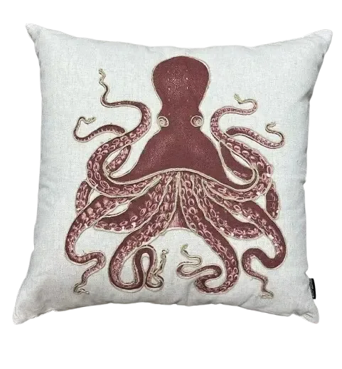 ALMOFADA DECORTEXTIL 121-22 LINHO 0.52X0.52 RAMI POLVO TERRA(BL)