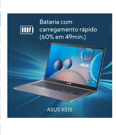 NOTEBOOK ASUS  CELERON 15.6 N4500 W11 4GB/128GB SSD X515KA-BR309WS - ANTIGO X515KA-EJ303WS