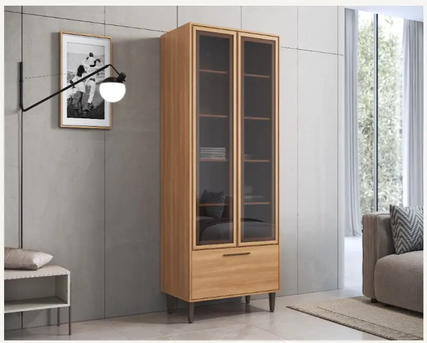 CRISTALEIRA DELMARCO JADE 0.80X2.20X0.50 JA9321 FREIJO/FREIJO