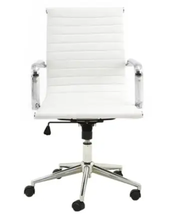 CADEIRA OFFICE RIVATTI ESTEIRINHA CONFORT PRETA/BRANCA(BL)