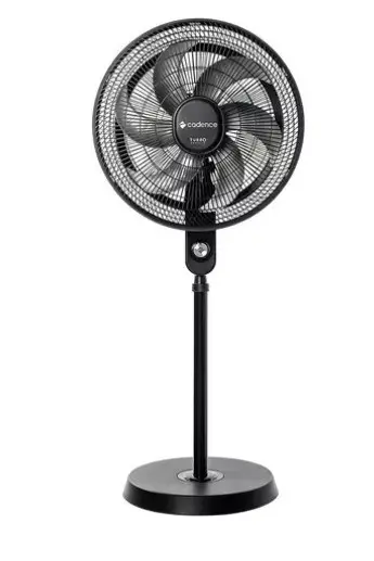VENTILADOR COLUNA CADENCE 40CM TURBO CONFORTO VTR870 PRETO 220V