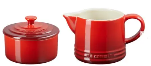 CONJ. LE CREUSET CREAM 300ML E SUGAR 300ML VERMELHO(BL)