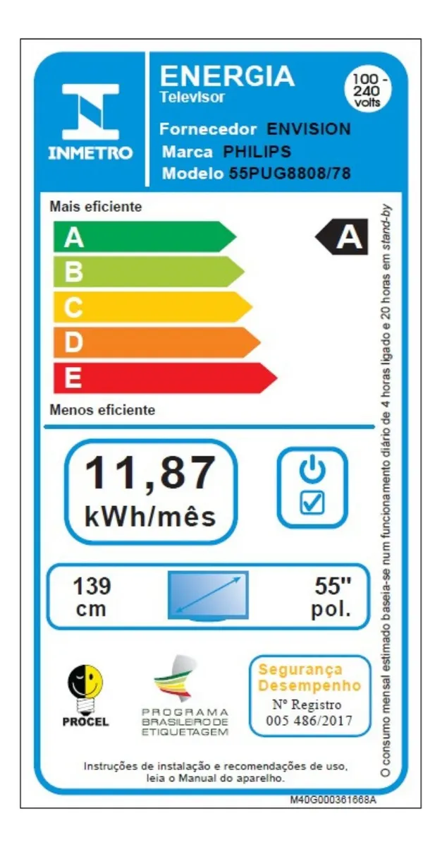 TV PHILIPS 55" 55PUG8808/78 4K GOOGLE 2