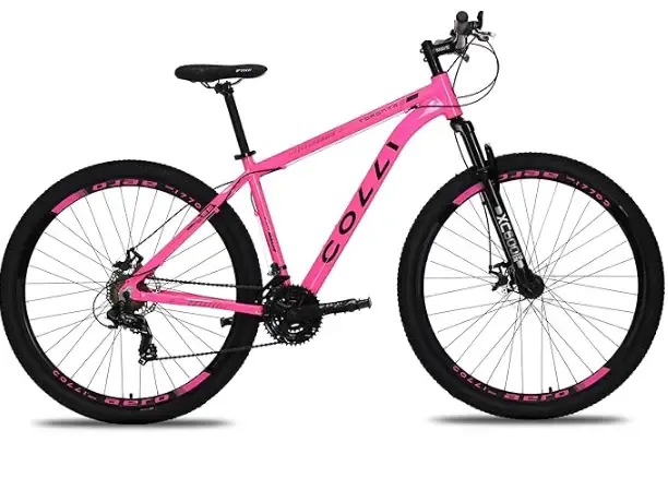 BICICLETA A29 COLLI  TORONTO ALUM. SHIMANO ROSA NEON