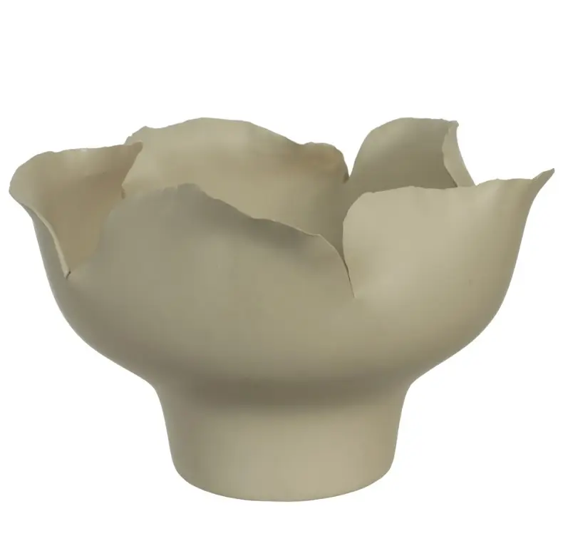 CENTRO DE MESA FLORARTE CERAMICA BEGE 96886001 (BL)