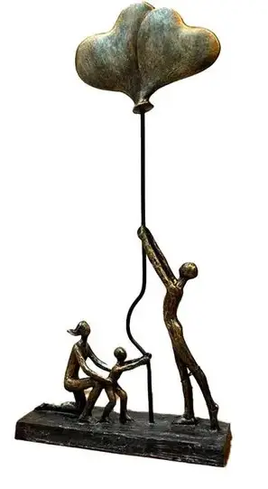 ESCULTURA ENTRECASA BALOES RESINA 21566(BL)