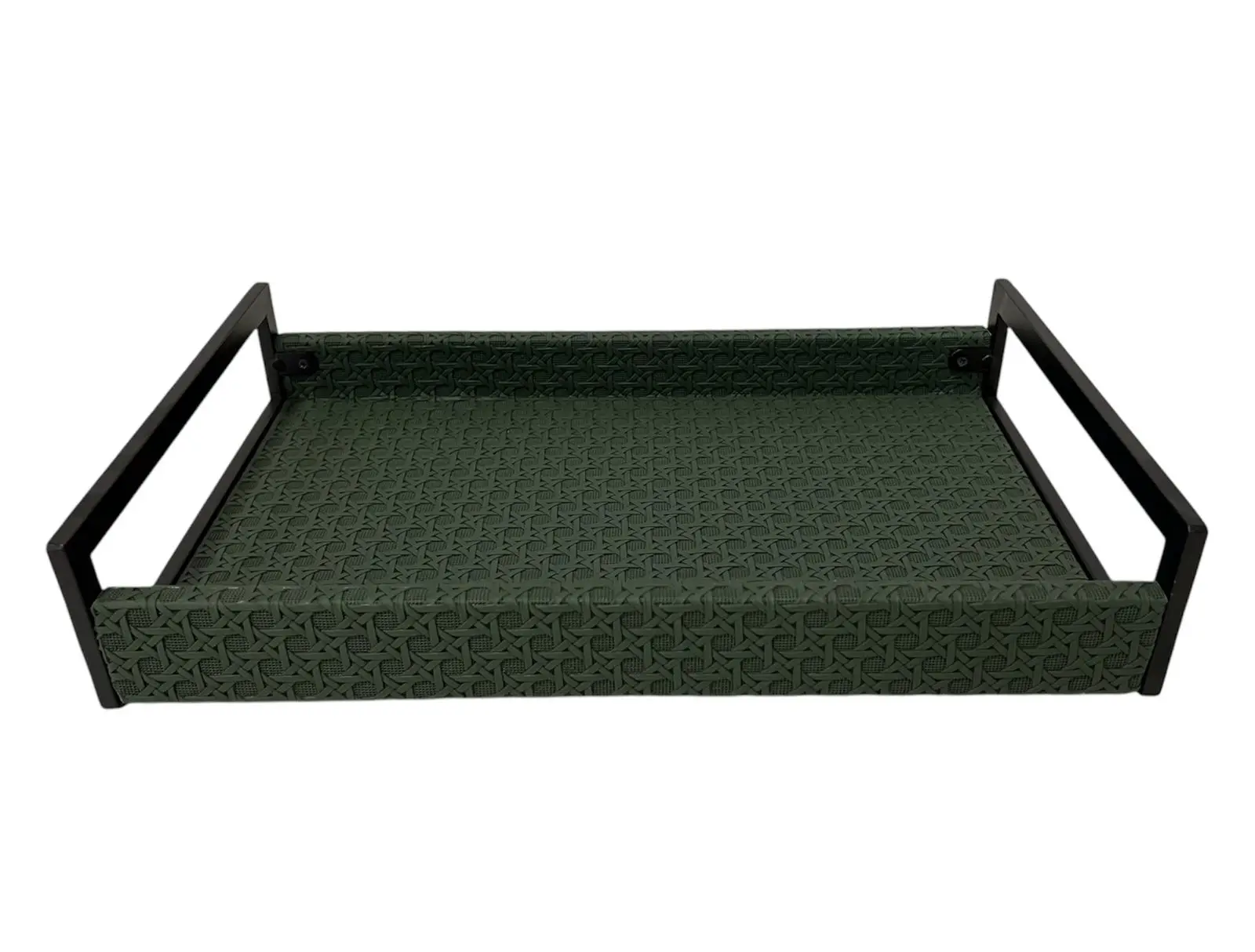 BANDEJA ENTRECASA RETANGULAR PALHA MDF VERDE P 23198(BL)