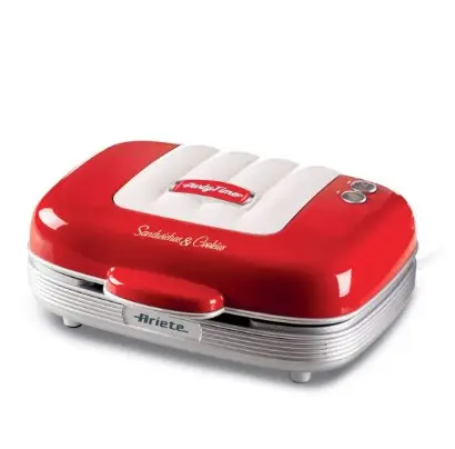 SANDUICHEIRA ARIETE  ELETRICO RETRO VERMELHO 220V(BL)