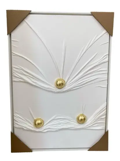 QUADRO LEART 0.50X0.70 LINHA PINTURA A MAO ELIANA ESQUERDO 536(BL)