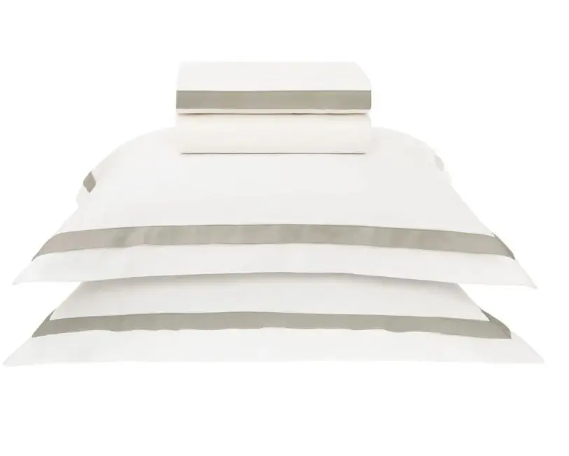 JOGO LENCOL  TRUSSARDI VERCELLI BRANCO MARMO CASAL(BL)