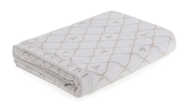 TOALHA ROSTO TRUSSARDI SPECIALE  BRANCO BEGE(BL)