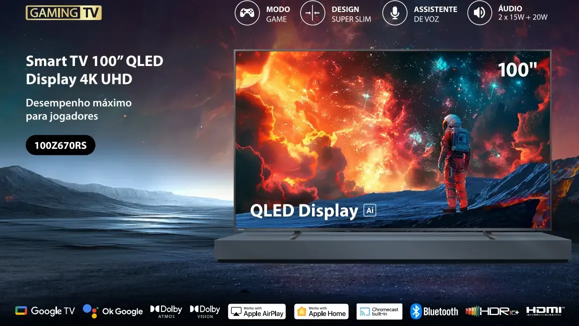 TV TOSHIBA 100" 100Z670RS 4K GOOGLE