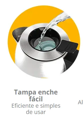 CHALEIRA ELETRICA CADENCE CEL810-220 1.7LT PURE INOX 220V