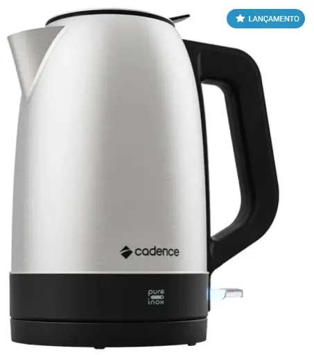 CHALEIRA ELETRICA CADENCE CEL810-220 1.7LT PURE INOX 220V 2