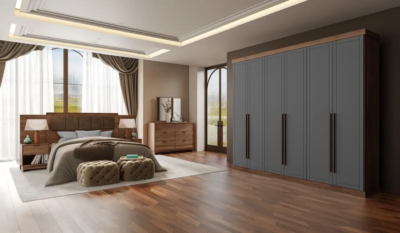 ROUP. CARRARO CAPRI 1159 CAIXA MDP 6PT MDF  FREIJO/TITANIUM 2.63LX2.31A