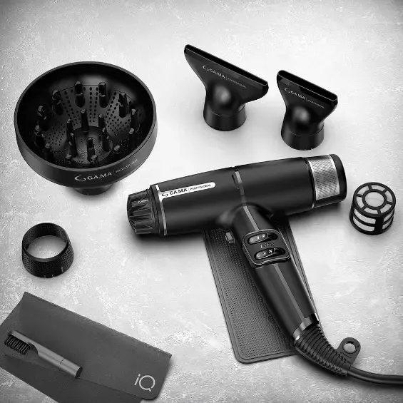 SECADOR CABELO GAMA IQ LITE BLACK 220V