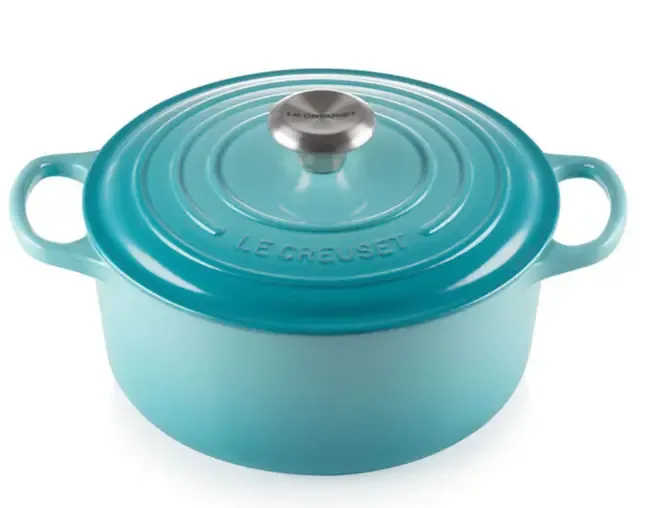 PANELA REDONDA LE CREUSET SIGNATURE 16CM AZUL CARIBE(BL)