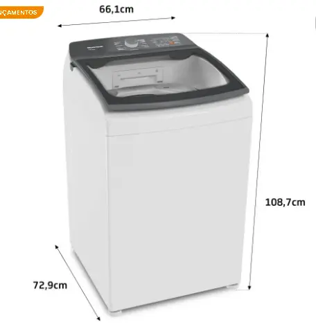 LAVADORA BRASTEMP BWF18ABBNA 18KG BRANCA 220V 4