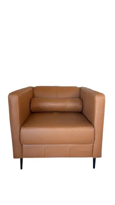 POLTRONA SCALA ELLUS COURO CARAMELO A120(BL)