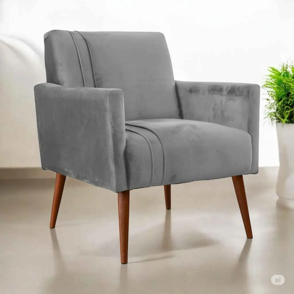 POLTRONA OPENLINE LOTUS VELUDO CHUMBO