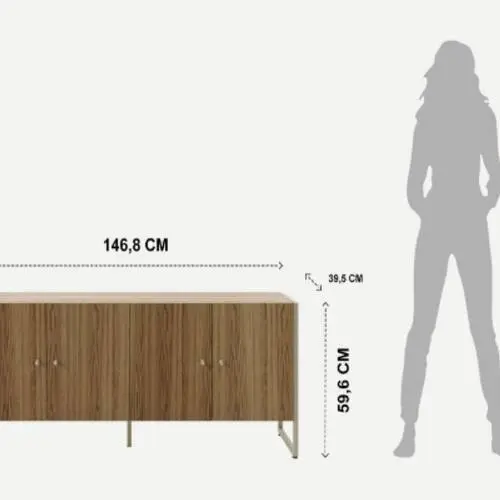 RACK PROVINCIA VOOS FREIJO 1.40MT(BL)