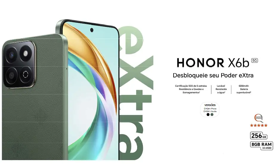 CELULAR  HONOR X6B 5G 256GB VERDE CH251