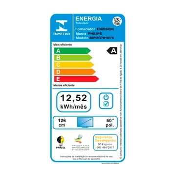 TV PHILIPS 50" 50PUG7019/78 SMART 2