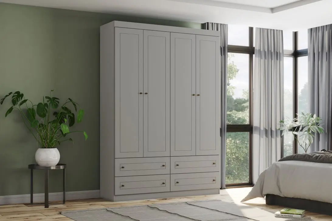 ROUP. HENN AMERICANO CAIXA MDP 4PT MDF I113-131 CINZA HP 1.59LX2.21A