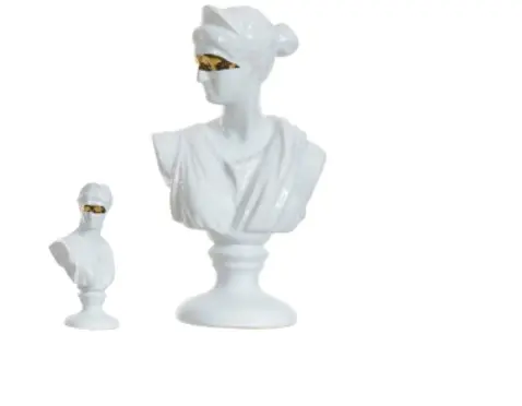 ESCULTURA PAREDE FLORARTE STONE DOURADO 62322001(BL)