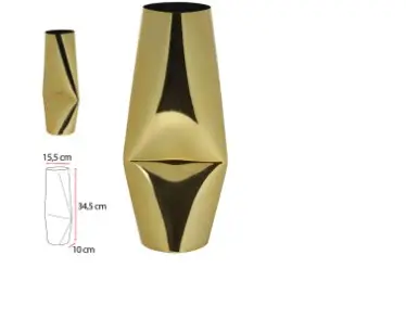 VASO FLORARTE ACO INOX DOURADO 52764001(BL)