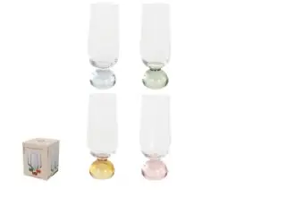 CONJ TACA CHAMPAGNE FLORARTE C/4PCS TRANSPARENTE 89159001(BL)