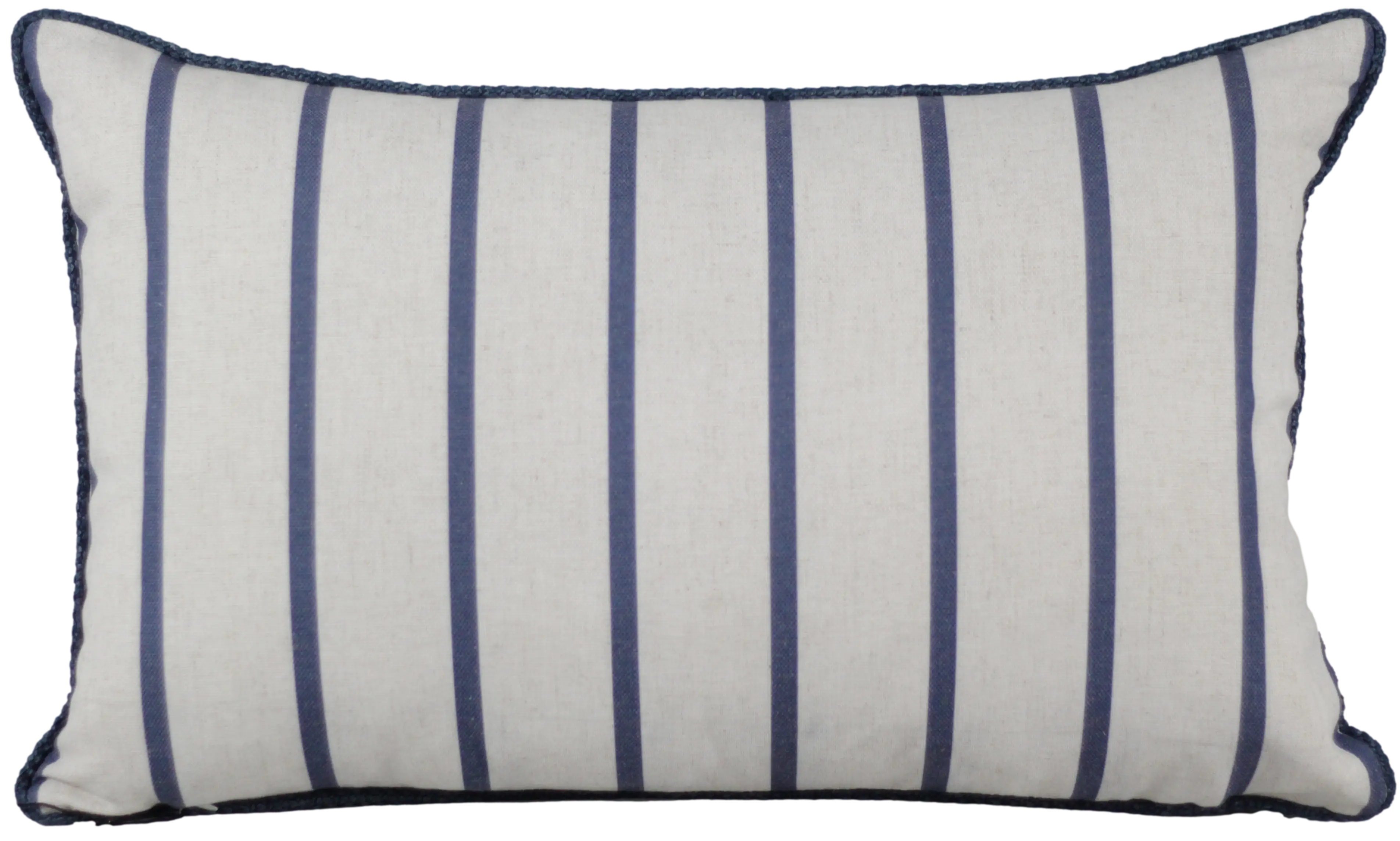 ALMOFADA DECORTEXTIL 424-94 LINHO CRU ESTAMPA FLORESTA CORDA AZUL(BL) 2