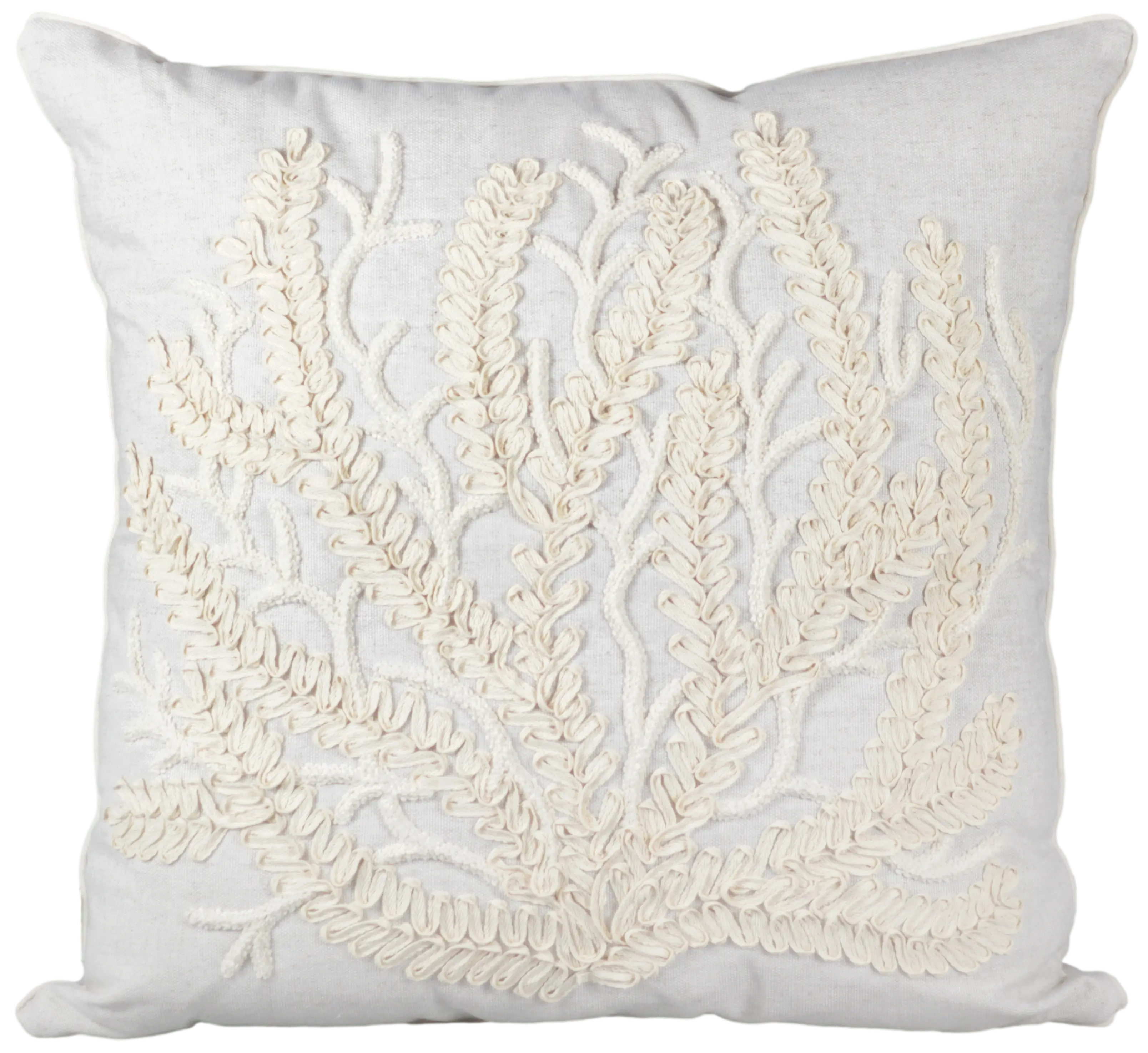 ALMOFADA DECORTEXTIL 246-41 LINHO CRU APLIQUE BOUCLE ESTRELA CRU(BL)