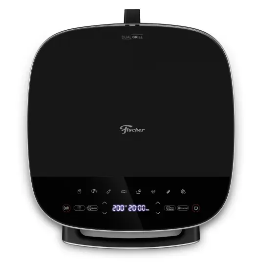 FRITADEIRA ELETRICA FISCHER AIR FRY 6L DUAL GRILL PRETO 4