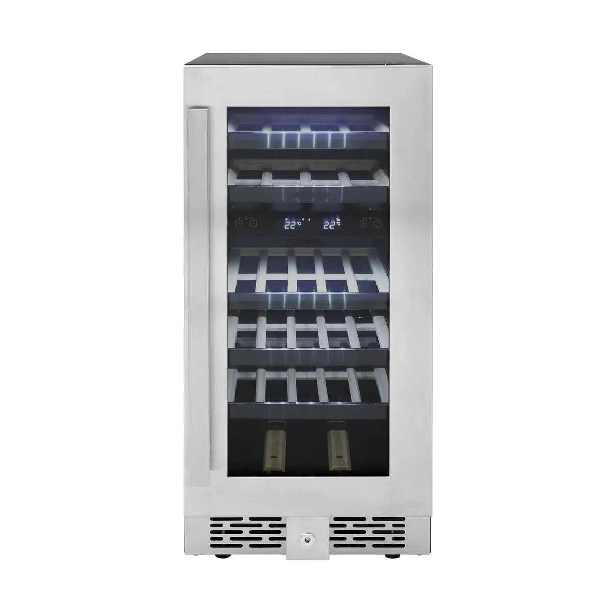 ADEGA TRAMONTINA 94896/001 SENSES DUAL ZONE T SMART 27 GARRAFAS(BL)