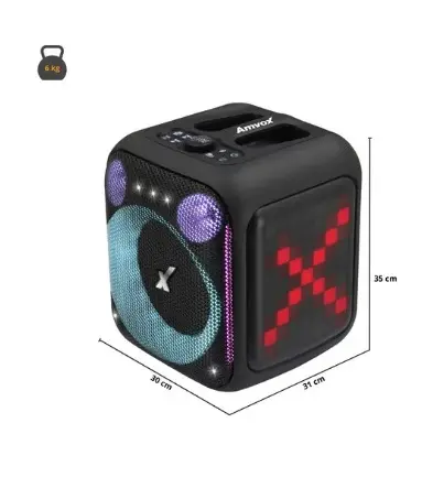 CAIXA SOM AMVOX C/BATERIA  ACA410 NEON 410W