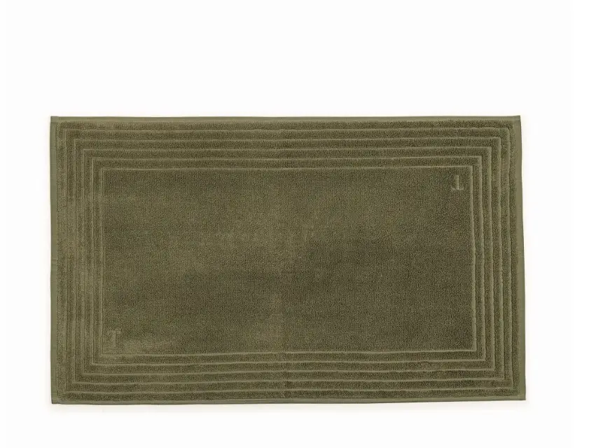 TOALHA PISO TRUSSARDI 48X80CM  LINEE OLIVA(BL)