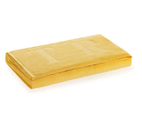 TOALHA PRAIA TRUSSARDI 0.86X1.80 LEVANTO ORO(BL)