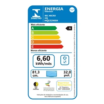 TV HQ 32" HQS32NKHM SMART ANDROID 3