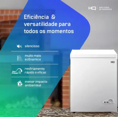 FREEZER HORIZONTAL HQ BD-100Q 100LT BRANCO 220V 3