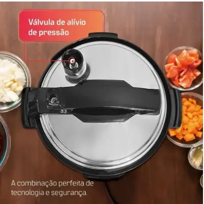 PANELA PRESSAO ELETRICA HQ Y6M2I 6LT INOX 220V 2