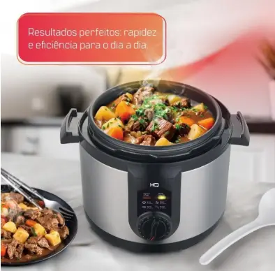 PANELA PRESSAO ELETRICA HQ Y6M2I 6LT INOX 220V 6